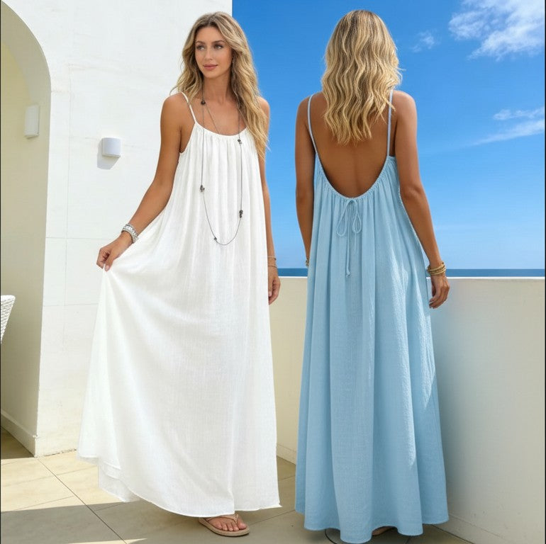 Snapbay™SolaraBacklessBohoMaxiDress
