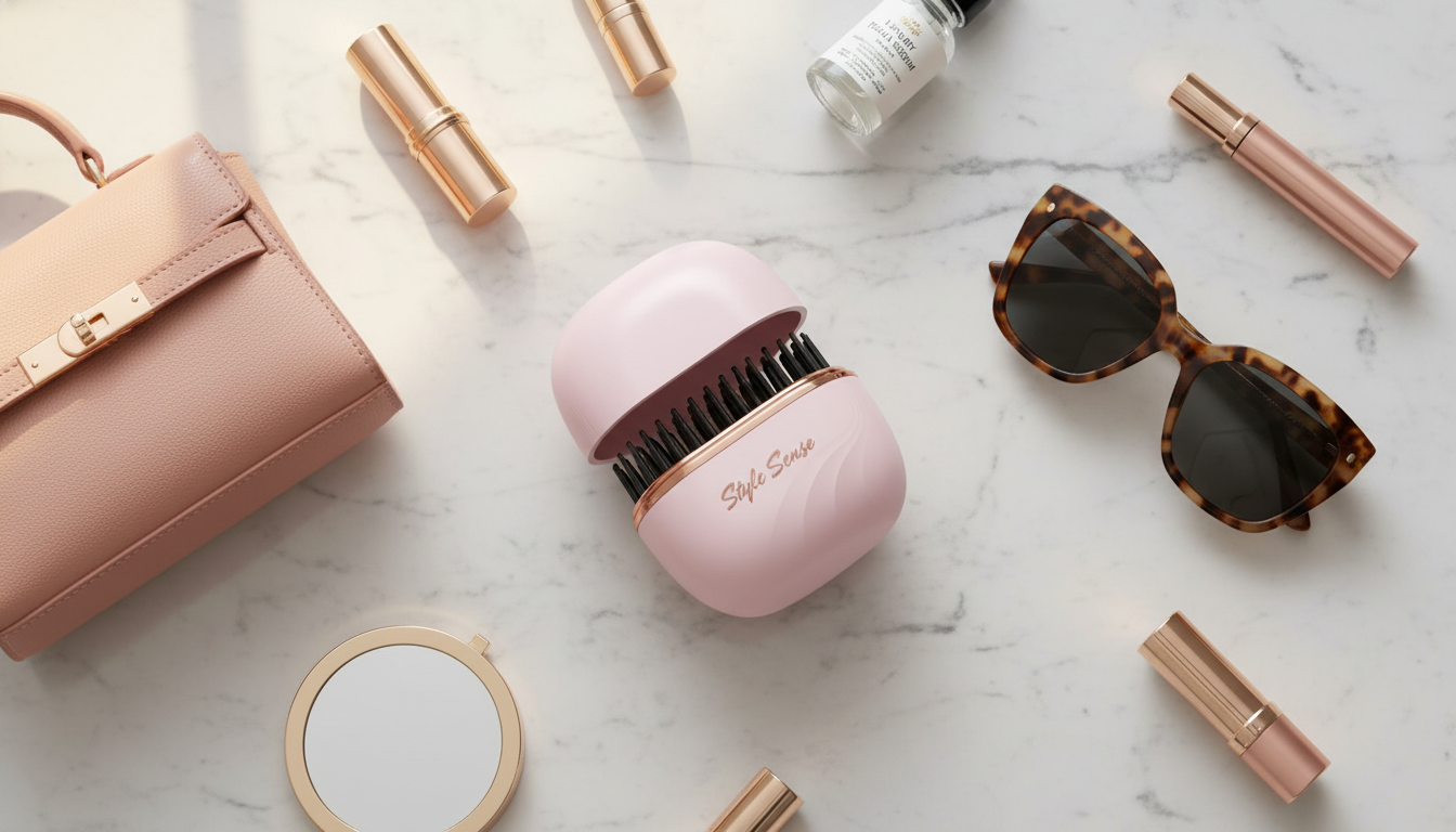 Style Sense™ Cordless Straightening Comb | USB‑C Hair Straightener Brush (3 Temps)