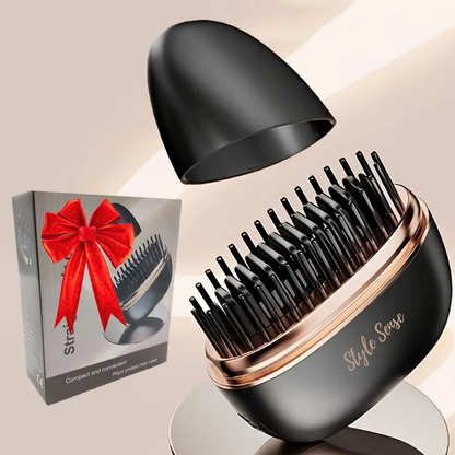 Style Sense™ Cordless Straightening Comb | USB‑C Hair Straightener Brush (3 Temps)