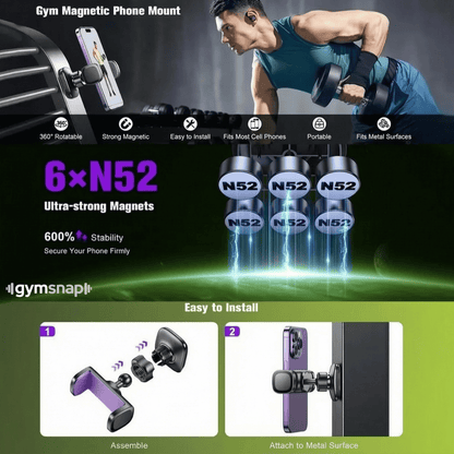 GymSnap™ Magnetic Phone Mount