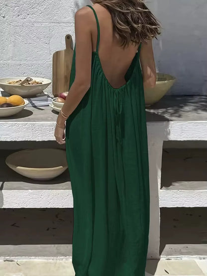 Snapbay™ Solara Backless Boho Maxi Dress